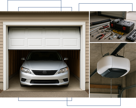 Garage Door Repair Experts | Lynwood CA Expert technician fixing garage door in Lynwood CA